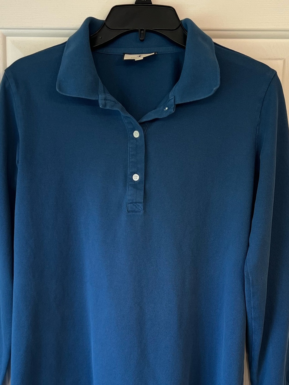 Tuckernuck Long Sleeve Pique May Polo Dress Poseidon Blue Small - Picture 5 of 15
